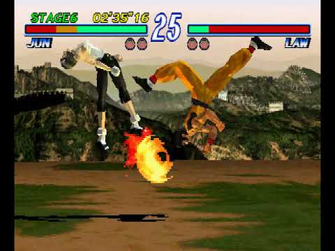Tekken 2 ( PS1 ) - Jun - Arcade Mode - Original Music ( May 12, 2019 )