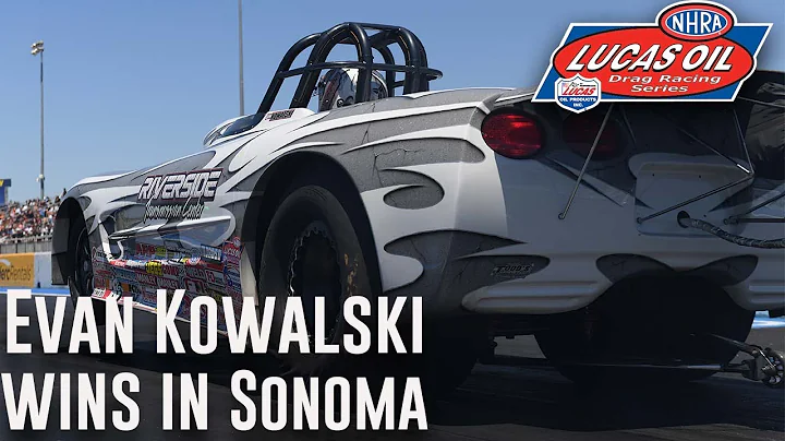 Evan Kowalski wins Super Gas at the DENSO NHRA Son...
