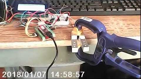 Testing 2 Load Cells with 2 HX711 Conditioning Boards