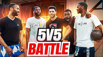 5v5 BASKETBALL GAME with the MOST INSANE TRASH TALK you