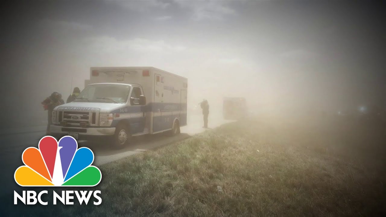 Illinois highway dust storm turns deadly, Mississippi River cresting causing flooding