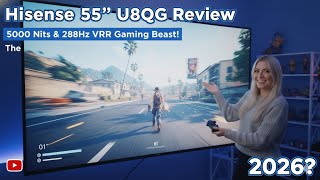 Hisense 55" U8QG Review - 5000 Nits &amp; 288Hz VRR Gaming Beast!
