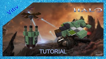 Halo SOEIV and AV-49 Wasp in Minecraft - 1:1 Scale - Tutorial