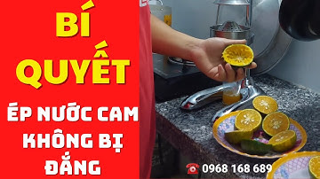 Cách Dùng Máy Ép Nước Cam Bằng Tay Inox Để Ép Nước Cam KHÔNG BỊ ĐẮNG | Mr Thức REVIEW