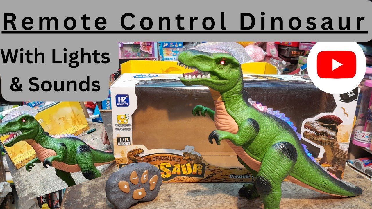 Remote control dinosaur toys| Remote wala dinosaur| Dinosaur toy video| Toy Unboxing- Akansha Toys