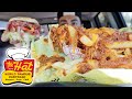 THE HAT | CHILLI CHEESE FRIES + PASTRAMI BURGER + ONION RINGS | CAR MUKBANG