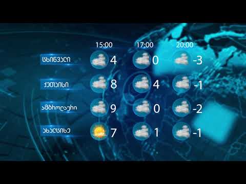 13 თებერვლის ამინდის პროგნოზი