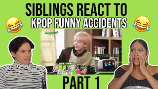 SIBLINGS REACT TO Kpop funny accidents for the first time! PART 1| REACTION| FEATURE FRIDAY ✌
