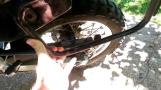Tusk Panniers take damage on my KLR 650!
