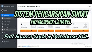 Sistem Pengarsipan Surat Laravel | Download Source Code Php Laravel