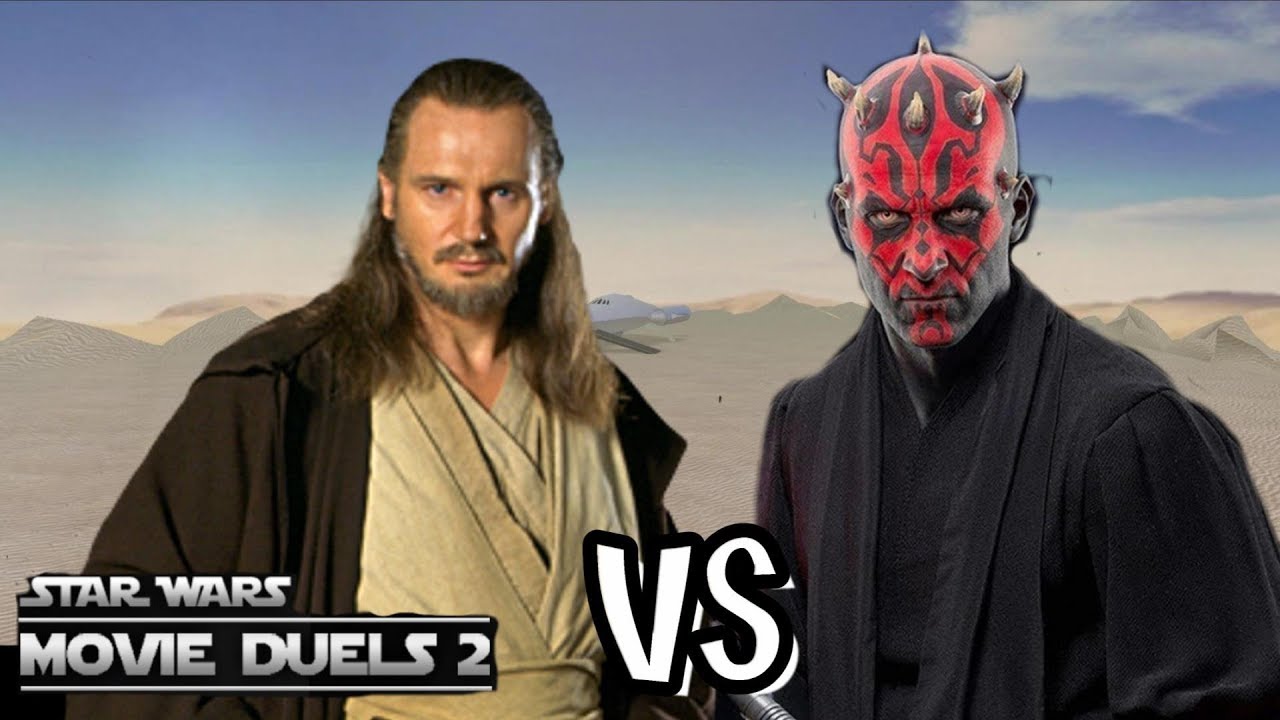 Qui Gon vs Darth Maul Outskirts of Tatooine Movie Duels 2 Playthrough ...