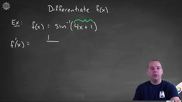 Ex 1 - Inverse Trig Derivative