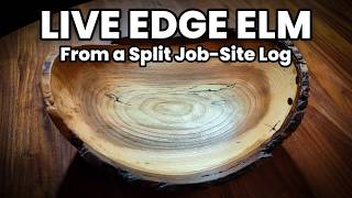 Job Site Scrap → Stunning Live Edge Elm Bowls That Actually Sell