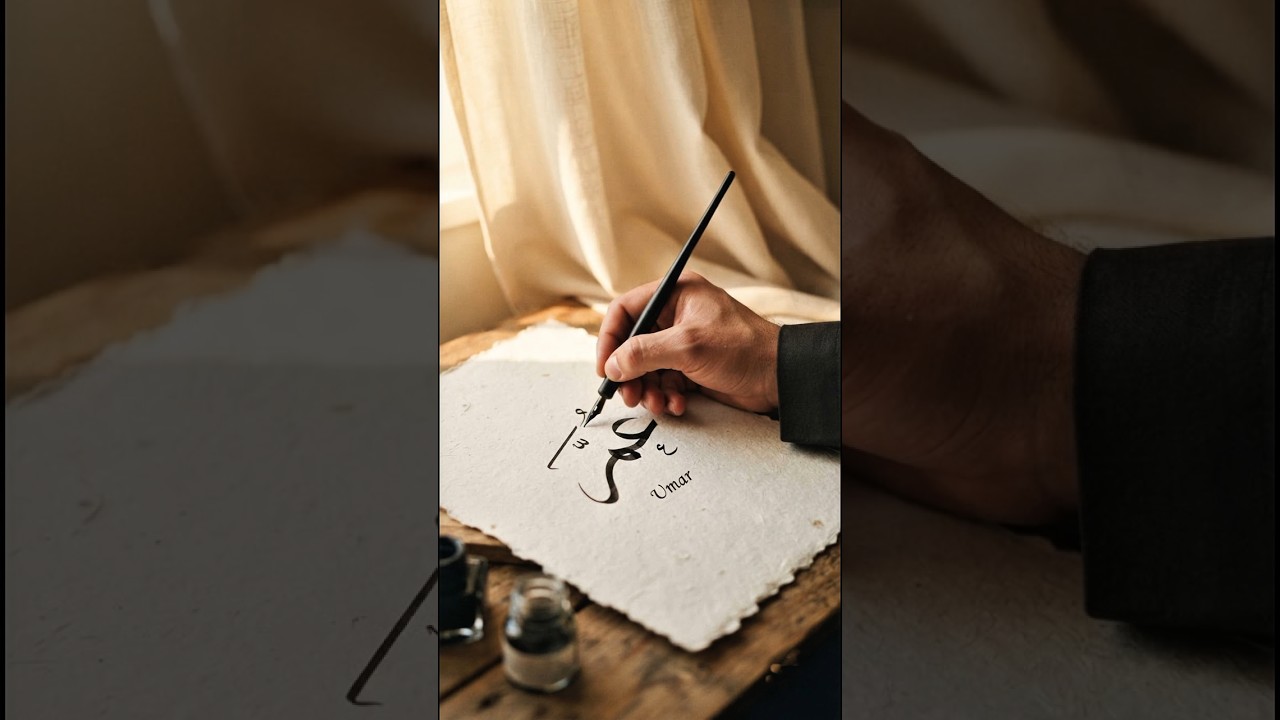 | Umar Bin Khatab | umar Writing arabic #allah #quran #nabipakﷺ  #umarbinkhattab  Mohd kasif edits