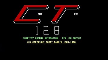 C128 COMMODORE 128 comm term 64 128 anchor automation 1987