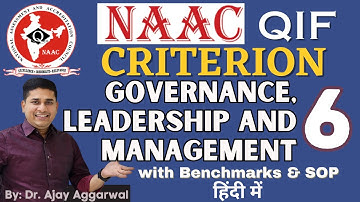 NAAC Criterion 6 Explained with DVV, benchmarks and SOP by Dr. Ajay Aggarwal, Aggarwal Solutions