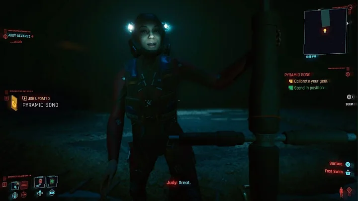 Cyberpunk 2077 Judy reaction to girls looking at h...