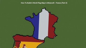 France - Small Scale World Flag Map Tutorials in Minecraft (Part 3)