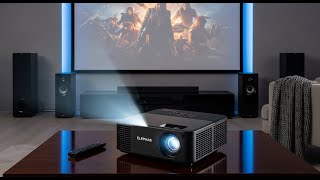 Elephas 4K Mini Projector | WiFi Bluetooth | Dolby Audio | Portable Home Theater