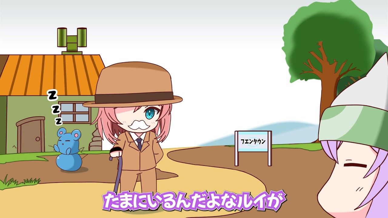 【手描き】ポケモンエメラルドにたまに出てくる鷹嶺ルイ【ポケモン／猫又おかゆ／鷹嶺ルイ／ホロライブ／切り抜き動画】