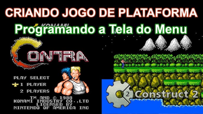 Construct 2 - Criando Jogo de Plataforma - Contra (NES) Konami