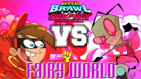 Classic Timmy Turner vs Invader Zim | Super Brawl Showdown v0.3.1b Full Match Gameplay