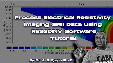 Process Electrical Resistivity Imaging (ERI) data using RES2DINV software