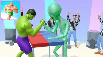 Muscle Rush - Max All level Gameplay Android, ios | Hulk VS Alien