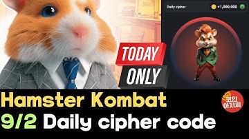 Hamster Kombat Today 2nd September daily cipher morse code telegram game mining