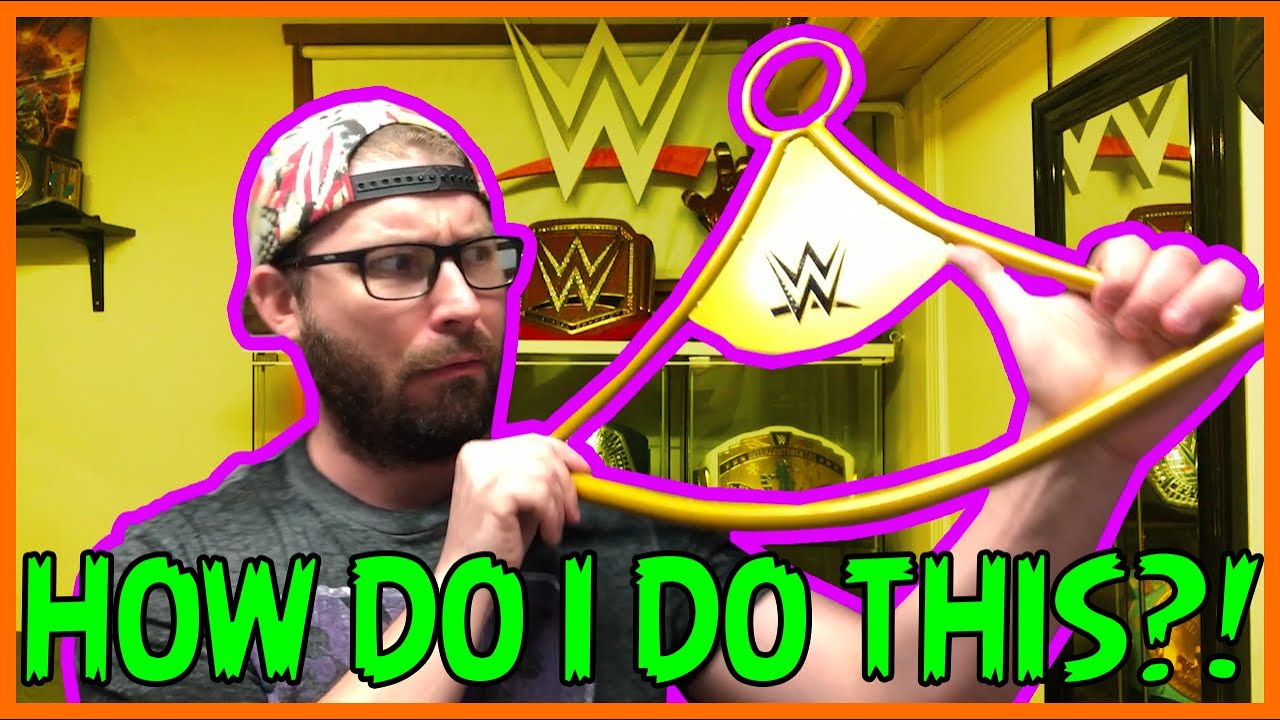 How to Assemble the Replica Belt Hanger from WWE Shop! YouTube