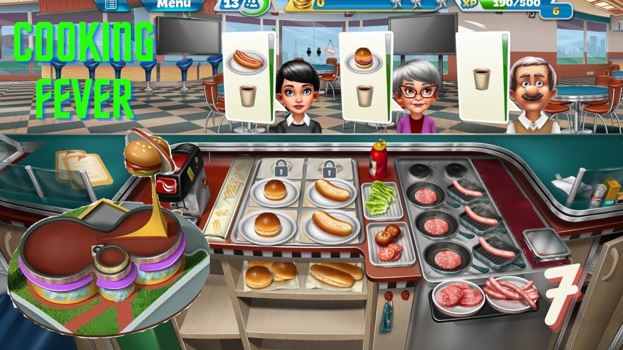 COOKING FEVER-FAST FOOD COURT-POWERING THROUGH 😤 (13-14)