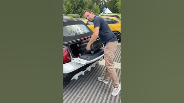 Easy load feature in the Mini Cooper Convertible! 🧳