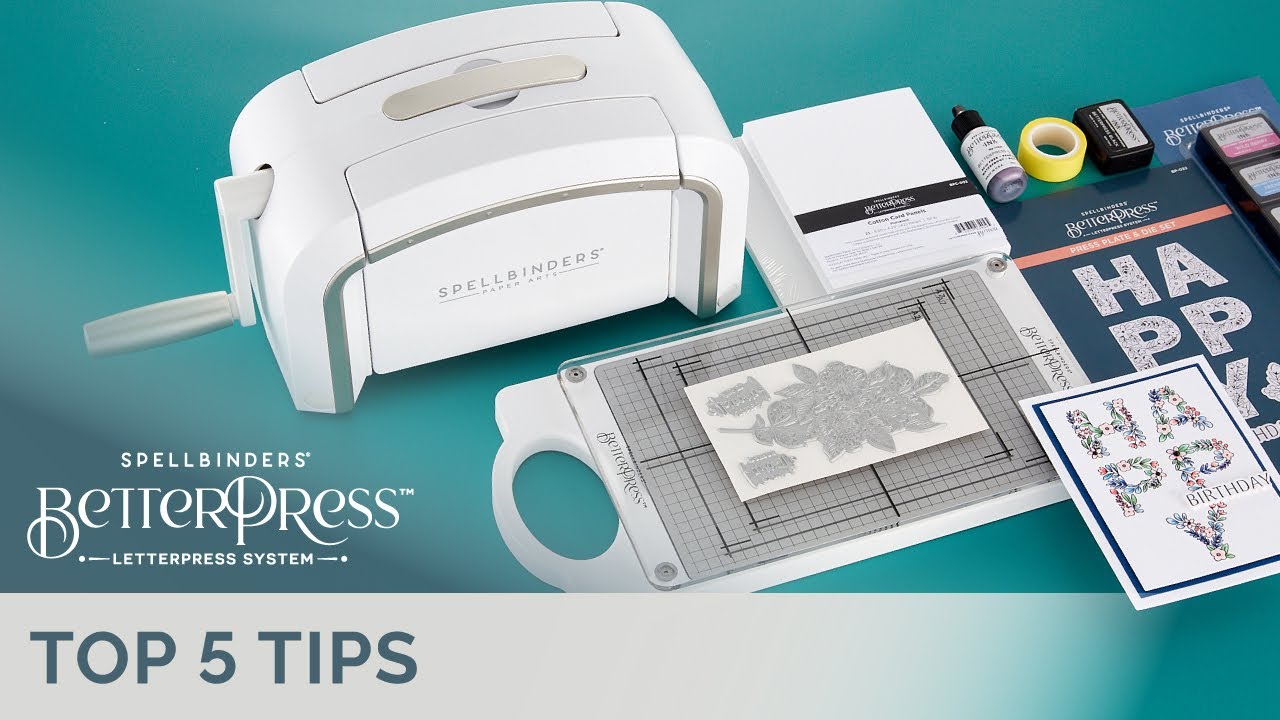 Spellbinders: BetterPress Letter Press System - The Paper And Ink Boutique