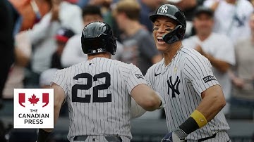 Judge makes diving catch as Yankees win 4-3, close within 2 games of AL East-leading Blue Jays