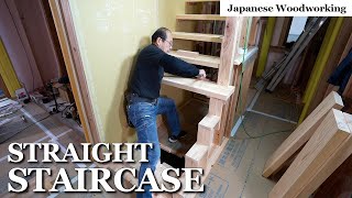 Half-Open Stairs? I Build My First Straight Staircase In 15 Years Season 3 - Part 10