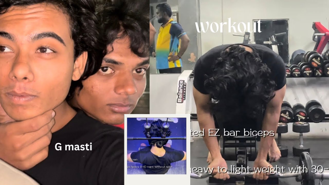 Workout and g masti | fun moment 😂!!