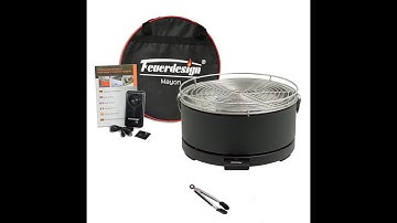 Bếp nướng than, không khói Feuer Design Mayon, dùng cho gia đình, du lịch, camping, kinh doanh nướng