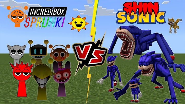 Sprunki Incredibox VS Shin Sonic [Sonic Tapes] 🆚 [Sprunki] Minecraft Addon