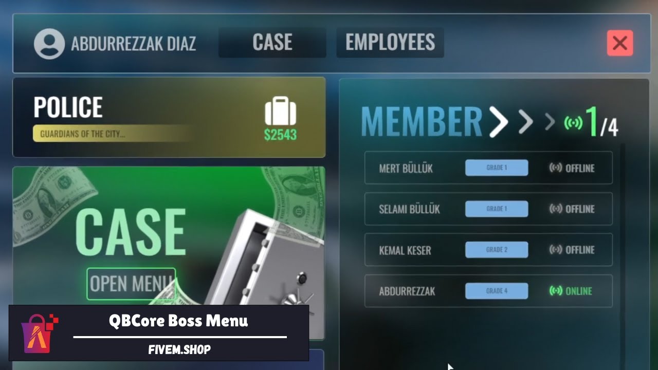 Fivem Boss Menu Script FiveM Boss Menu Script | Menu Script FiveM #fivem #script #qbcore - YouTube