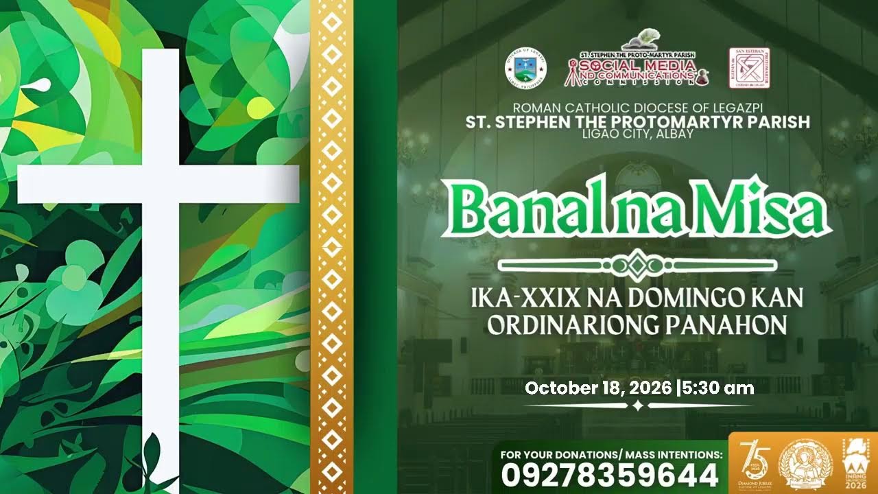 Banal na Misa | IKA-XXIX NA DOMINGO KAN ORDINARIONG PANAHON