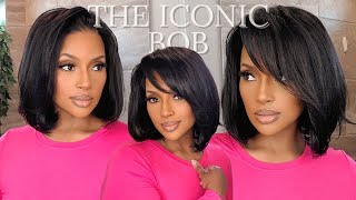 GRWM | ICONIC 90s SuperModel Look | Yaki Bob Wig Install Ft UNice Hair