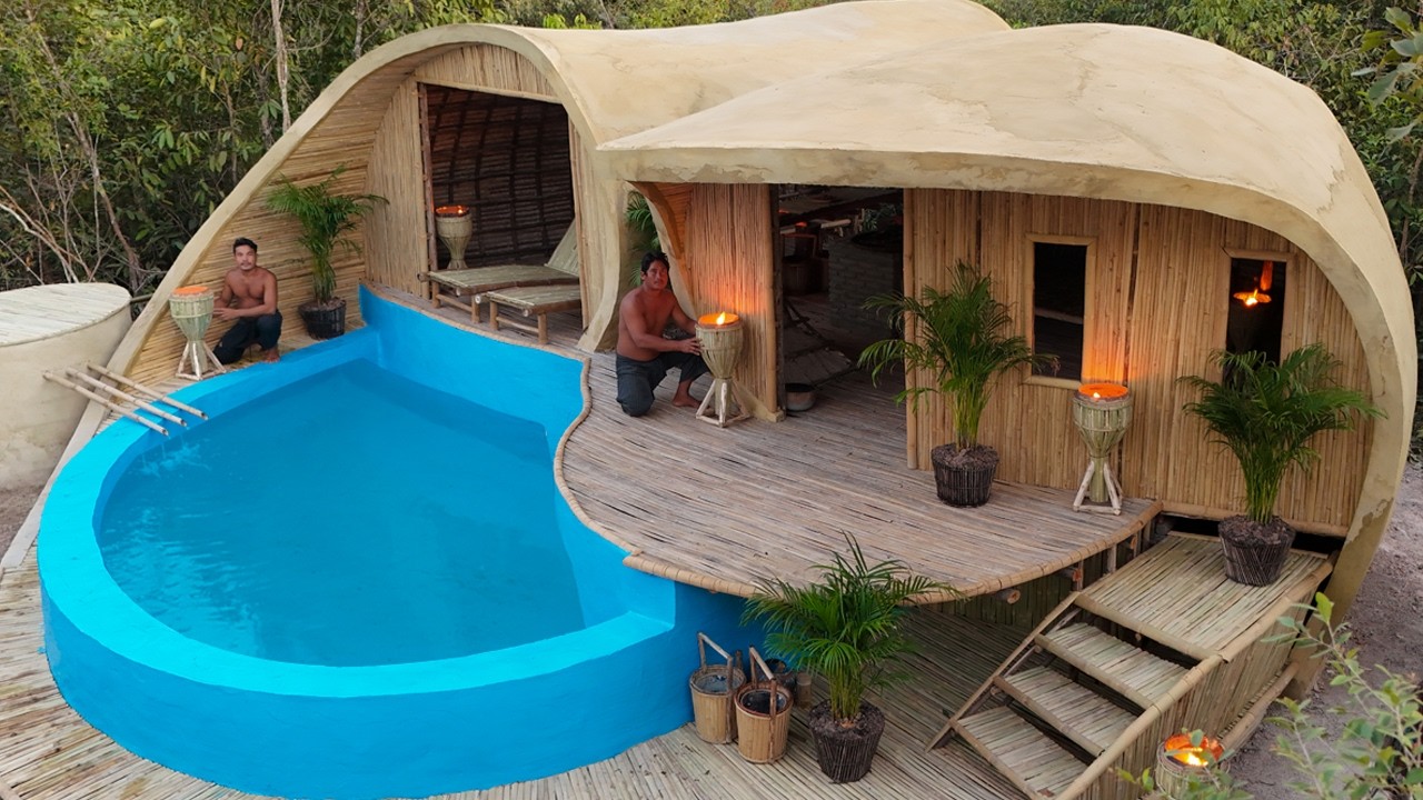 199Day How To Complete Modern Essential House With Tunnel Swimming Pools