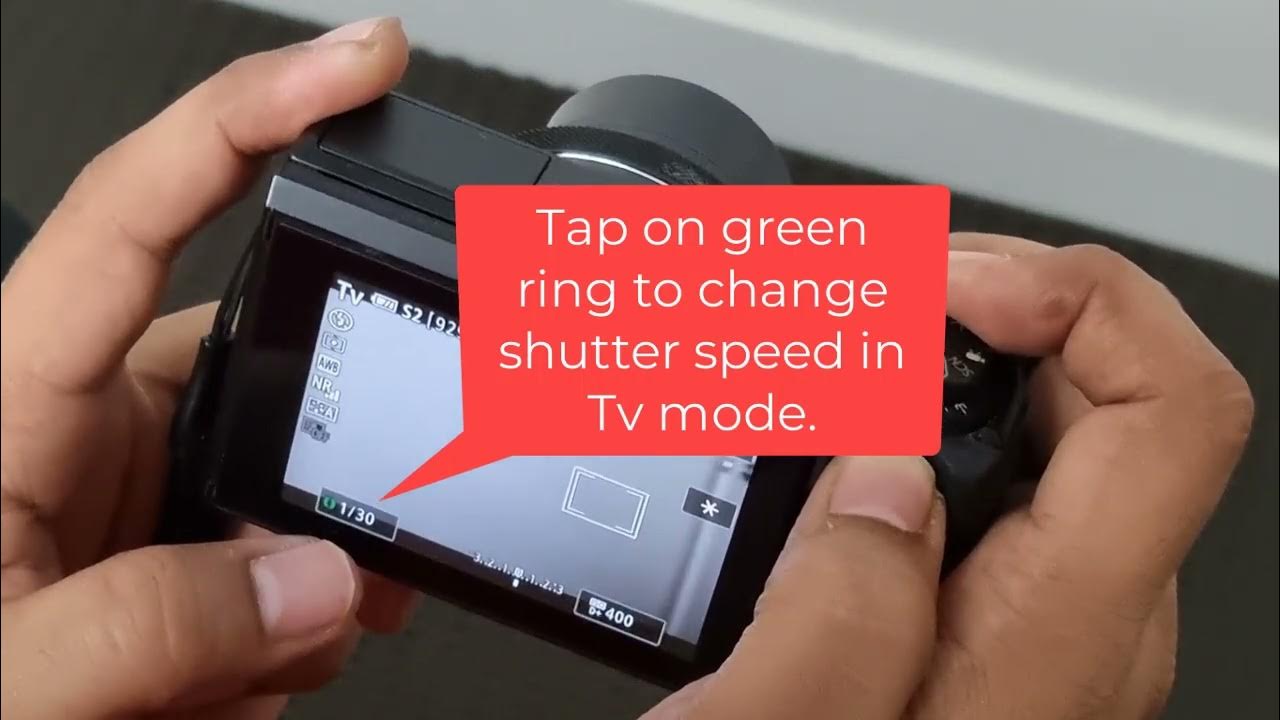 Tv Mode in Canon G7X mark II Shutter priority mode in G7X mark ii