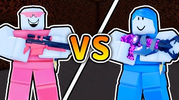 We Did A $1,500 1v1 In Roblox Flag Wars..