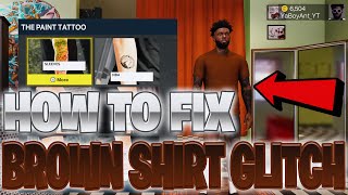 HOW TO FIX BROWN SHIRT GLITCH IN TATTOO SHOP NBA 2K23 WORKING NOW!!! #2k23 #nba2k23 #nba2k