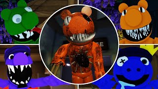 All Nightmare Morphs + *NEW* Orange, Green PIGGY Rainbow Friends Chapter 2 Roblox Fanmade