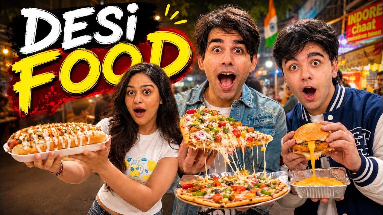Trying DESI FOOD with my Brother & Sister | Rimorav Vlogs