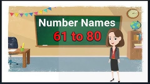 Number Names 61 to 80 ll Number Names with Spelling #numbername #numbername61to80 #ashaeduclass