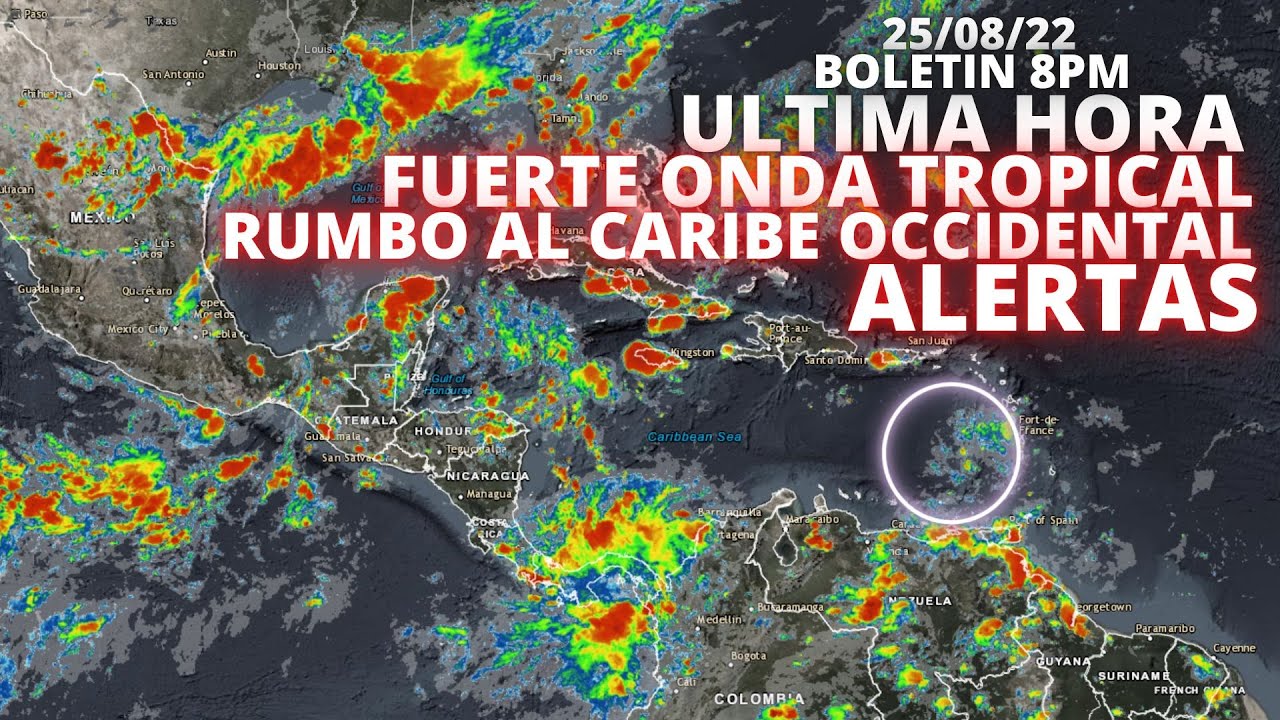 🚨BOLETIN 8PM; FUERTE ONDA TROPICAL EN EL SUR DE PUERTO RICO RUMBO AL ...