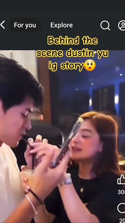 behind the scene dustin yu ig story😲#dustbia #biancadevera #abscbn #gma #trending #shorts #fy #fyp